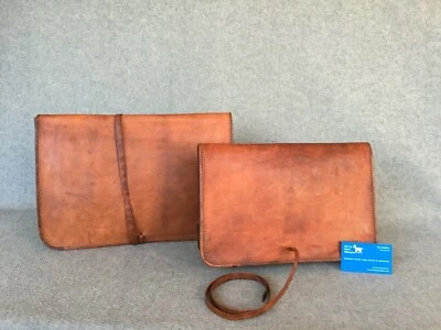 Leather Laptop Sleeve 13" & 15" MacBook Goat Satchel Bag - image 1 of 4
