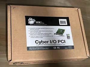 SIIG Cyber I/O PCI - Serial & Parallel Adapter JJ-P11012-S6 NEW (J-01016) - Picture 1 of 6