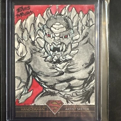 2012 DC COMICS Superman: The Legend DOOMSDAY Hand-Drawn Sketch ELVIS MOURA 1/1 - Image 1 of 2