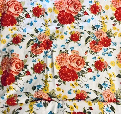 VTG Cottagecore French Country FLORAL by The Pioneer Woman 4 David Textiles BTFQ - Image 1 of 4