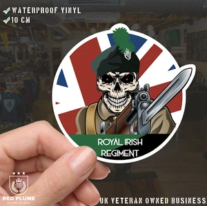 Royal Irish Regiment Vinyl Fix Bayonets Sticker - Picture 1 of 4