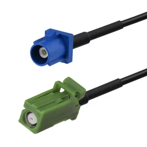 10x Zopf 8" GPS Antenne Verlängerungskabel Fakra Stecker auf AVIC grüne Buchse - Bild 1 von 5