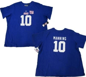 New York Giants #10 Eli Manning Womens Plus Size 2X Blue Shirt - Picture 1 of 4