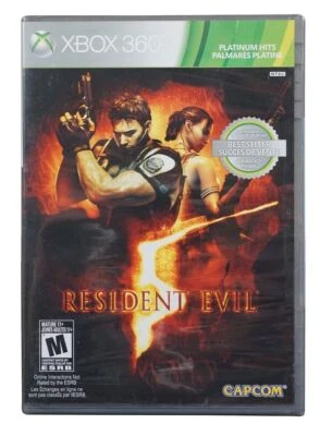 RESIDENT EVIL 5 (PLATINUM HITS) XBOX 360 GAME - Image 1 of 4