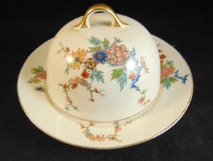 Antike Limoges LS&S Lazarus Straus & Söhne Butterkuppel, Sieb und Platzteller - Bild 1 von 9