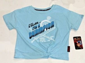 Disney Descendants Blue Graphic Short Sleeve Tee T-shirt Size S NWT - Picture 1 of 7
