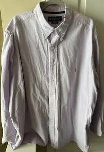 Ralph Lauren Shirt Mens Size 3XB Purple Button Down Oxford Flesh Pony - Bild 1 von 7
