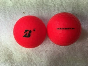 24 palline da golf Bridgestone e12 rosso opaco miste 5A/4A - Foto 1 di 1