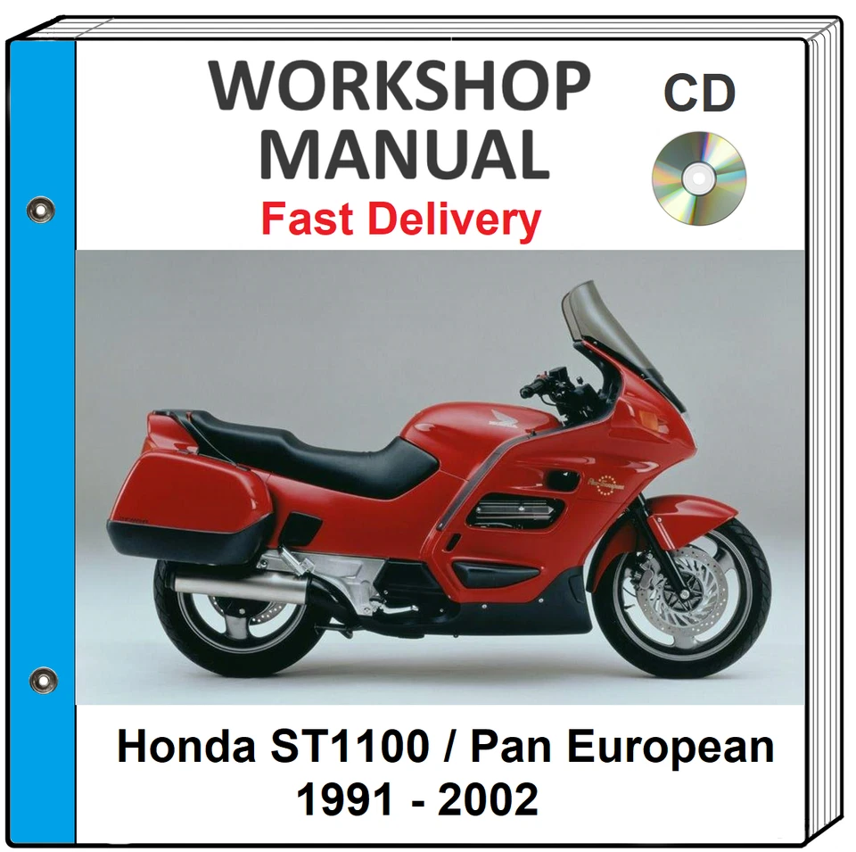 HONDA ST1100 1996 1997 1998 1999 2000 2001 2002 MANUAL DE TALLER DE REPARACIÓN DE SERVICIO EN CD Foto 1 de 1