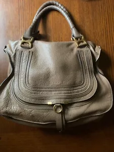 Chloe Marcie Schultertasche Leder groß braun - Bild 1 von 10
