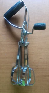VTG Ekco Super Speed Hand Mixer Crank Egg Beater Black Tilt Angled Handle USA - Picture 1 of 8