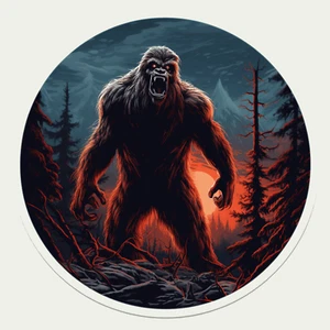 Pegatina Sasquatch, calcomanía críptica, calcomanía pegatina para folclore ventana de coche camión - Imagen 1 de 12