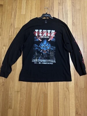 Camiseta 10 DEEP "ONI" Manga Larga (Negro) Hombre Camiseta Grande MUY RARA Foto 1 de 4