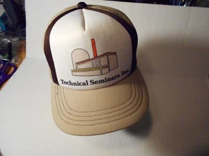 Sombrero de camionero Snapback ajustable años 80 vintage Technical Seminars Inc - Imagen 1 de 10
