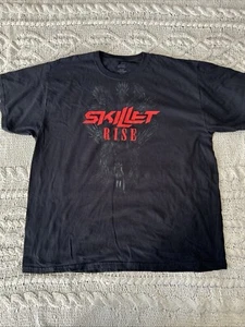 Skillet T-Shirt Herren Größe 2XL Emo Marke Skillet Band Schwarz Kurzarm - Bild 1 von 8