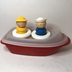 Tupperware Tuppertoys Canoe Boat Toy Tuppercanoe Tuppertoy Bathtub Kitchen VTG - Picture 1 of 10