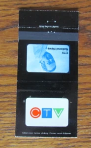 CTV NOTICIAS ESTACIÓN DE TELEVISIÓN CUBIERTA MATCHBOOK: MONTREAL, QUEBEC MATCHCOVER -A14 - Imagen 1 de 1