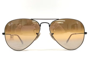 Ray-Ban Sunglasses RB3025 AVIATOR LARGE METAL 9153/AG Black w/ Bi-Mirror Lenses - Picture 1 of 13