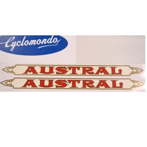 Austral downtube decals for vintage bicycle - Foto 1 di 1