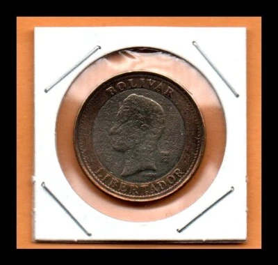 Venezuela Coin 1 Bolivar 2007, Rare "SURFACE RUSTIC" Bi-metallic 8.04gr. 24mm - Image 1 of 2