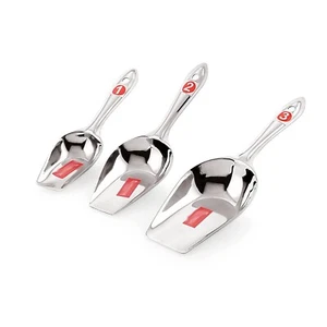 Stainless Steel Scoop Spoon Grocery Flour Grain Dry Foods Candy Spice Scoop 3 PC - Picture 1 of 6