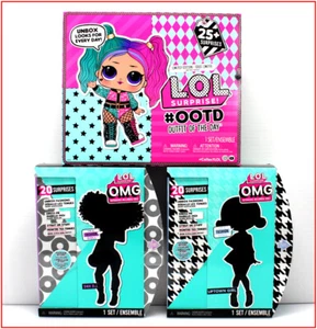 LOT 3 - LOL Surprise S1 - #OOTD Advent Calendar + UPTOWN Girl + 24K DJ Doll +65 - Picture 1 of 15
