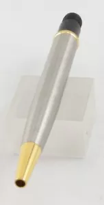 Parker Insignia Stainless Steel & Gold Ballpoint Pen Body - New Part - USA -1993 - Picture 1 of 2