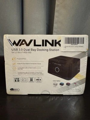 Dual Bay Docking Station SB 3.0 to SATA for 2.5/3.5" HDD/SSD with Offline Clone - Image 1 of 4