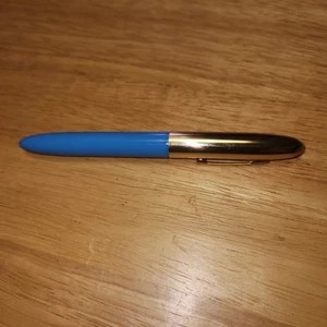 Pluma Estilográfica Cartere Azul y Dorado - Imagen 1 de 5
