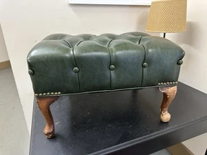 Vintage Green Tufted Sleepy Hollow Chair Ottoman ( Ottoman ONLY ) Mid Century - Picture 1 of 18