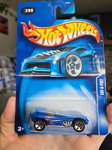 Hot Wheels Cat-A-Pult Blue First Editions #209 2004 Rare Diecast Race Car Mint - Picture 1 of 7