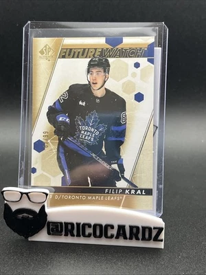 2022-23 SP Authentic Filip Kral Limited Gold /99 #182 Toronto Maple Leafs - Image 1 of 2