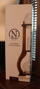 Nispira Goteador de Café Helado Torre de Goteo Preparación en Frío Cafetera Madera 6-8 Tazas - Imagen 1 de 6