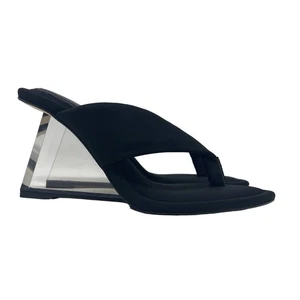 Good American durchsichtige Keilsandalen Größe 6 Neopren GA077N-X - Bild 1 von 5