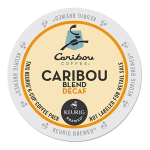 Caribou Coffee Caribou Blend Decaf Coffee K-Cups 96/Carton 6995CT - Picture 1 of 9