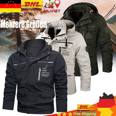 Softshelljacke Warnschutzjacke Arbeitsjacke mit Kapuze Berufsjacke Herrenjacke - Bild 1 von 4