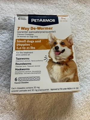 Pet Armor Chewable De-Wormer - 6 Count EXP 01/2027 - Image 1 of 2