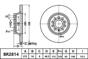 Bendix Ultimate Rear Brake Rotor for Volkswagen Golf CG5, DB5, DA1, CD1 1.4L DJK - Picture 1 of 1