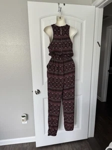 Iris Jumpsuit Maroon Sleeveless Small Light weight - Picture 1 of 6