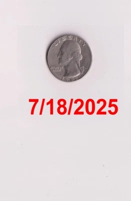 1982D WASHINGTON QUARTER SEMI-KEY!Circulated! - Image 1 of 2