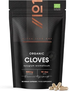 Organic Clove Capsules 500mg - High Strength Clove Supplement - 90 Vegan Capsule - Picture 1 of 6