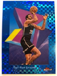 Day'Ron Sharpe 2025 Topps Finest Blue Checker Board Short Print /99!! - Bild 1 von 2