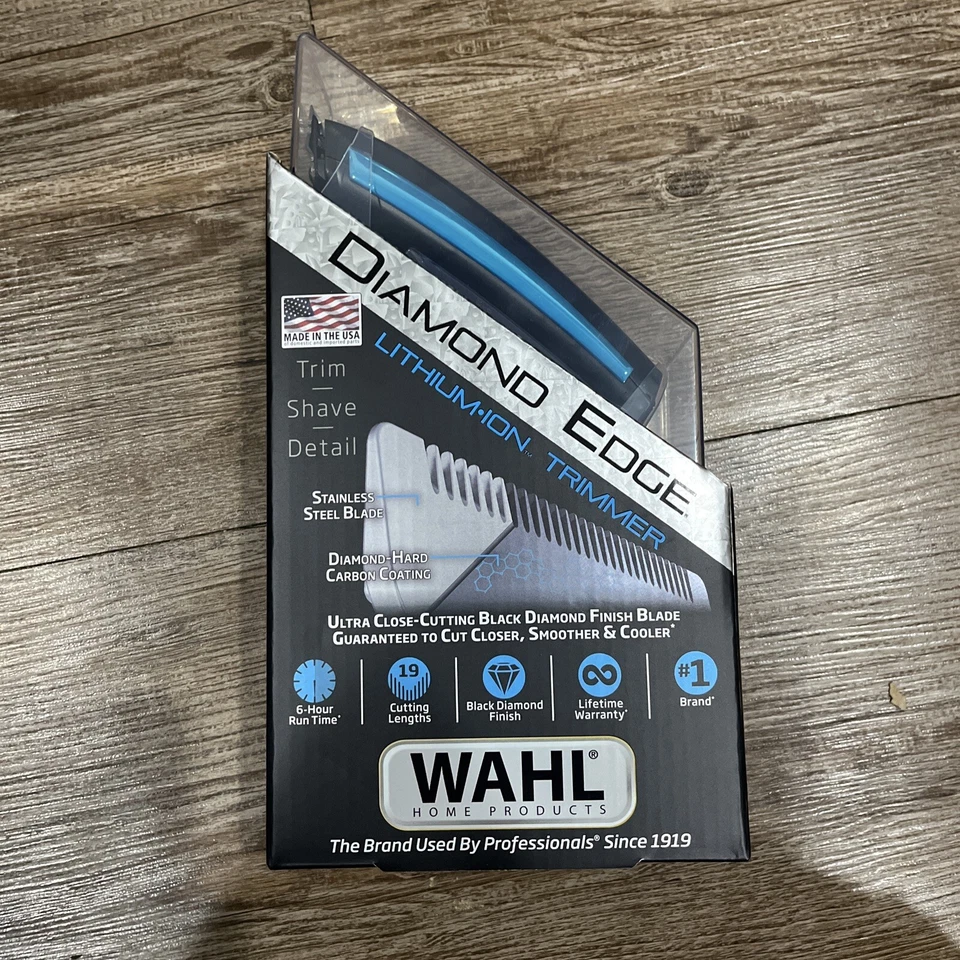 NEW Wahl Diamond Edge Lithium Ion Trimmer Clipper Stainless Steel Blade 9886-600 - Image 1 of 2