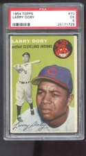 1954 Topps #70 Larry Doby PSA 5 Graded Baseball Card MLB Cleveland Indians