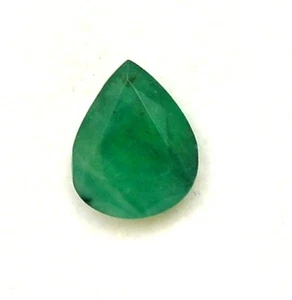 Piedra preciosa suelta facetada 9x7,25 mm corte pera esmeralda natural 1,54 CTS - Imagen 1 de 5