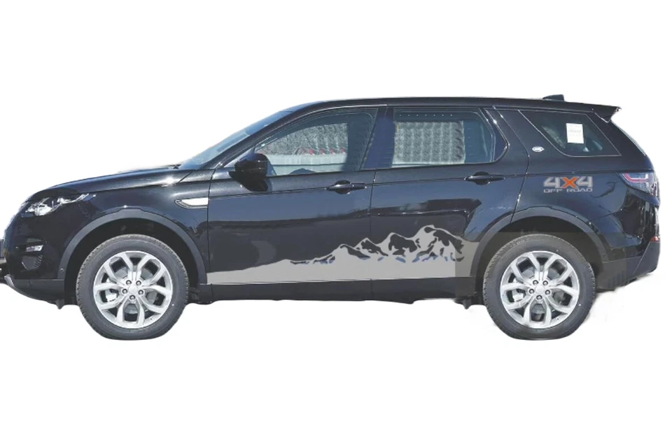 Calcomanías a rayas de faldón lateral para Land Rover con gráficos de montaña para todos los modelos Foto 1 de 4