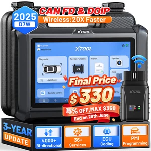 2025 XTOOL D7W Bidirectional OBD2 Diagnostic Scanner Key Programmer FCA AutoAuth - Picture 1 of 13