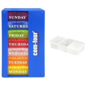 Medikamentendosierer 7 Tage auf ENGLISCH - Pillendose mit je 3 Fächer - Bild 1 von 8