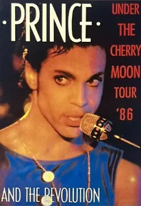 Postal promocional original de Prince ""Under the Cherry Moon"" (1986) gira de conciertos - Imagen 1 de 3