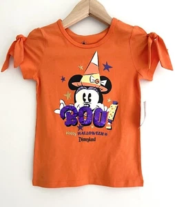Disneyland Halloween Minnie Mouse Flip Sequin BOO Girls T-Shirt Small NWT READ - Picture 1 of 8